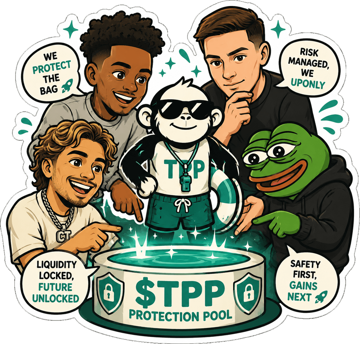 Community around the protection pool